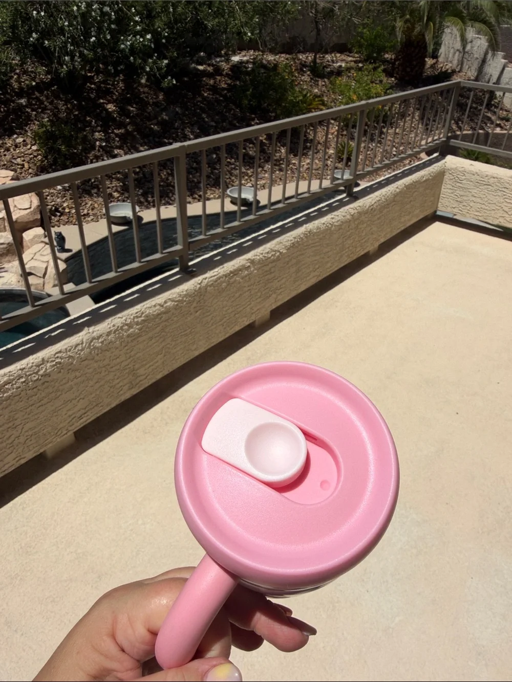 Starbucks Pink Travel Mug with Handle